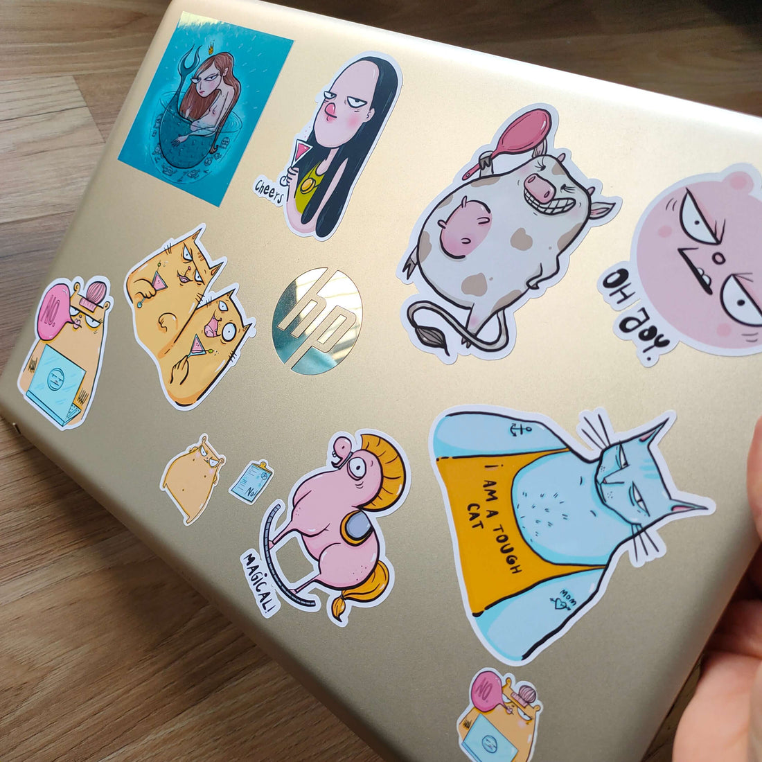 Cool stickers for your laptop | Cartoon sticker aesthetic