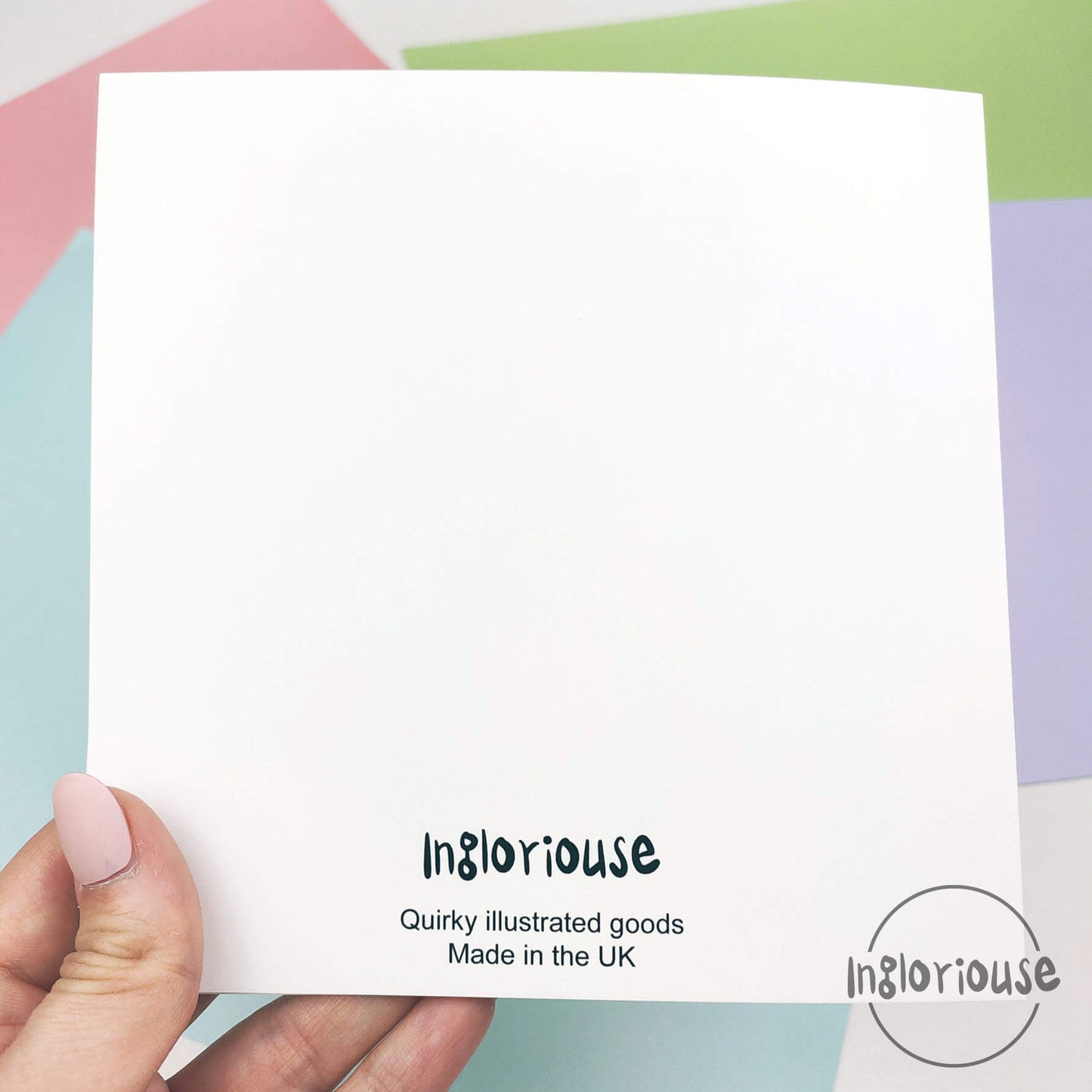 Corporate job greeting card (15x15cm with envelope)