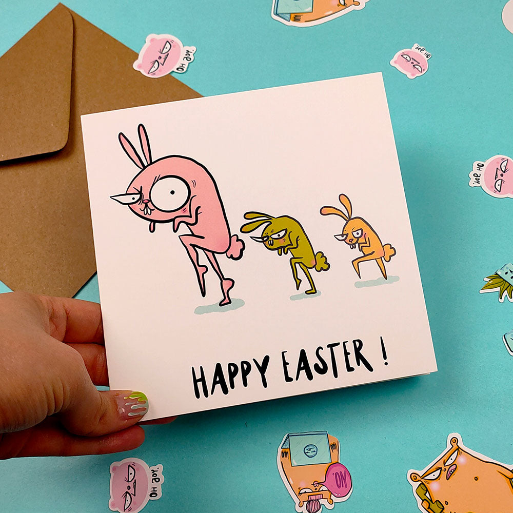 Funny Easter card (15x15cm with envelope)