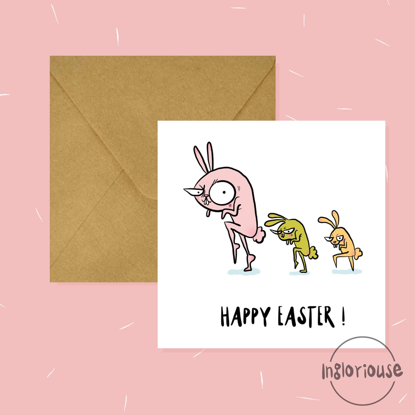 Funny Easter card (15x15cm with envelope)