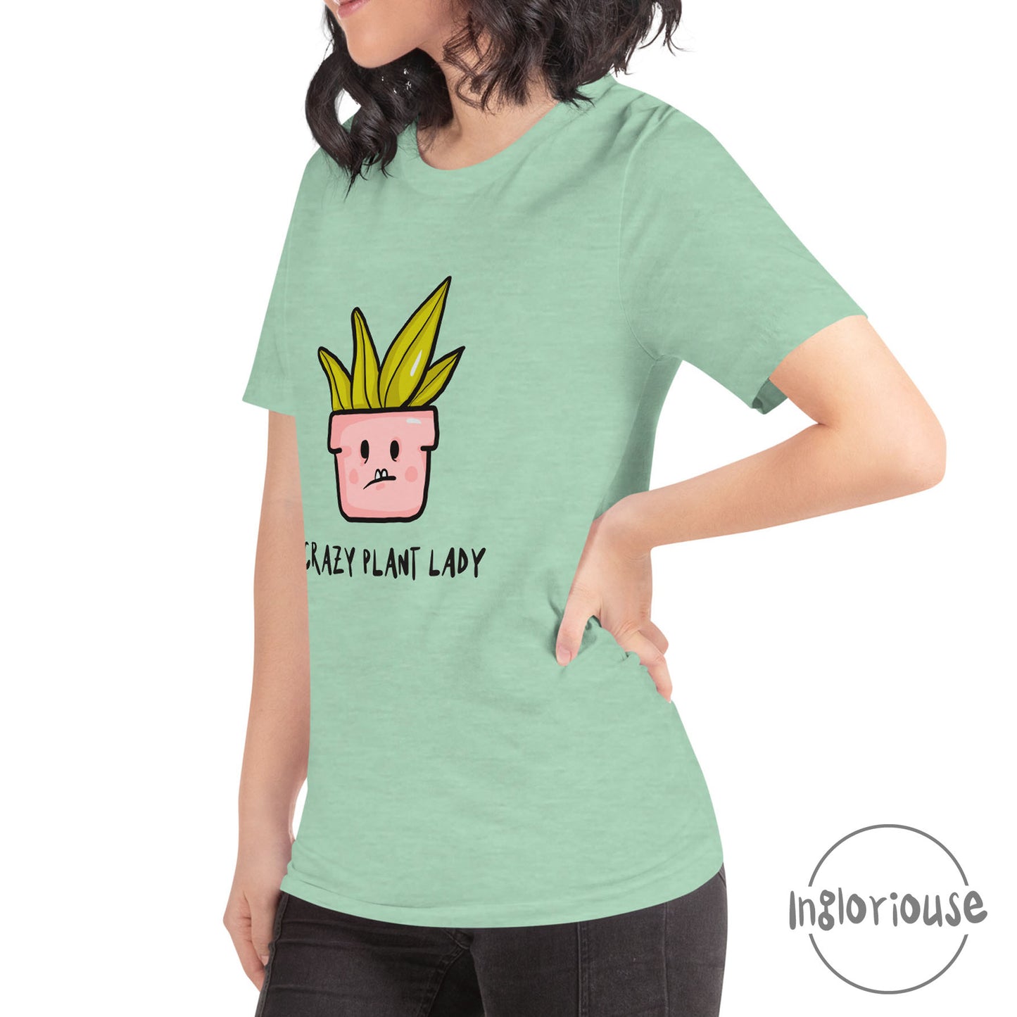 Crazy plant lady t-shirt - Mint, Unisex