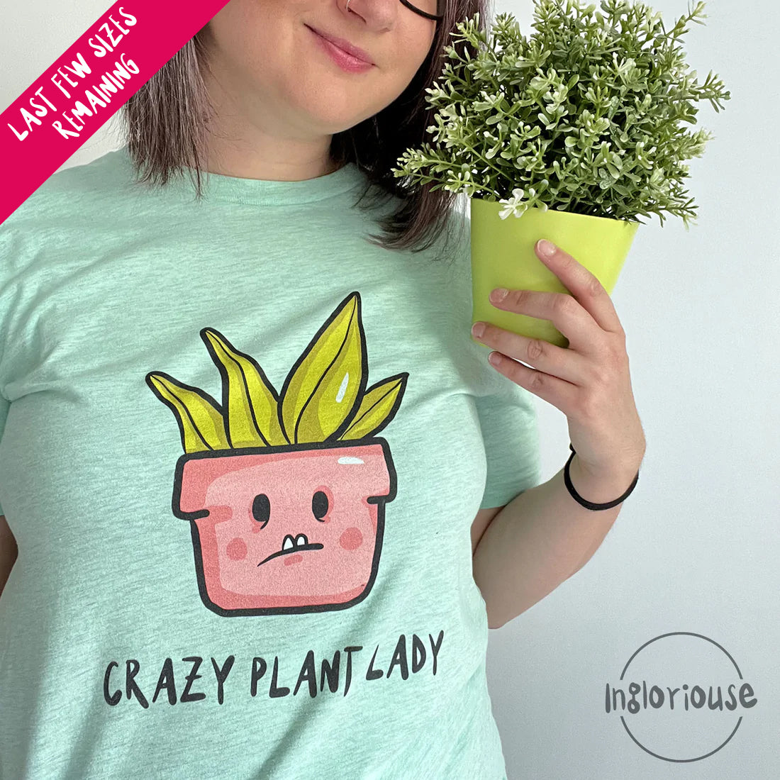 Crazy plant lady t-shirt - Mint, Unisex