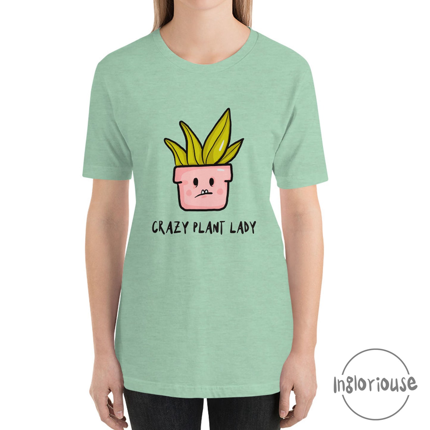 Crazy plant lady t-shirt - Mint, Unisex