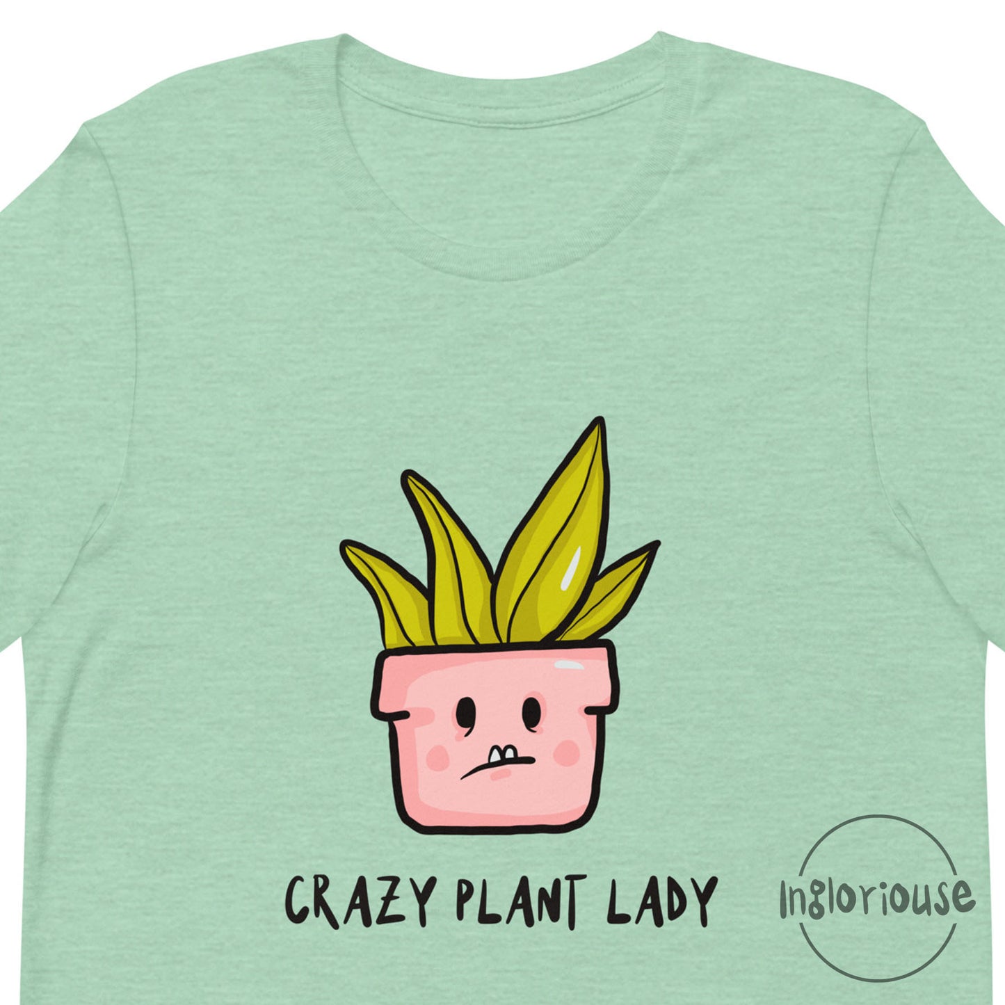 Crazy plant lady t-shirt - Mint, Unisex