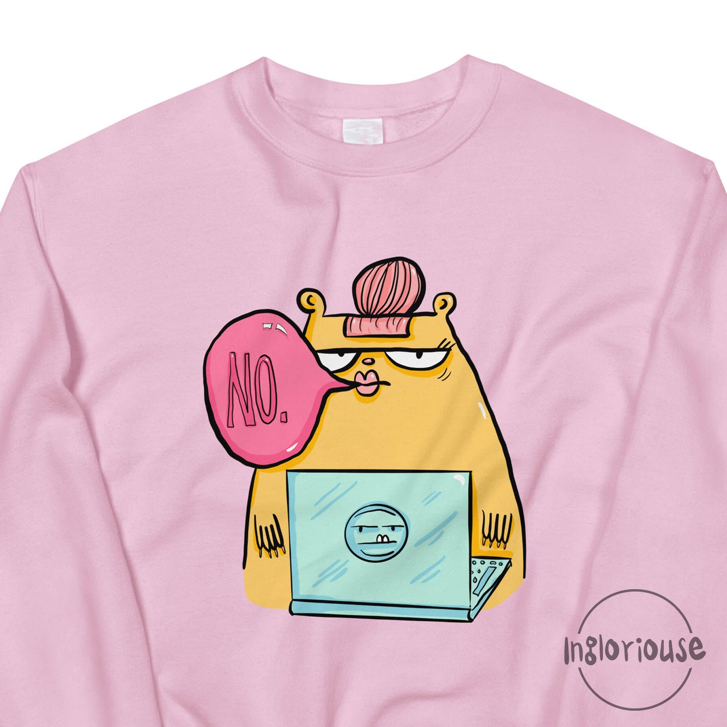 Funny sweatshirt - Corporate sass - Baby pink