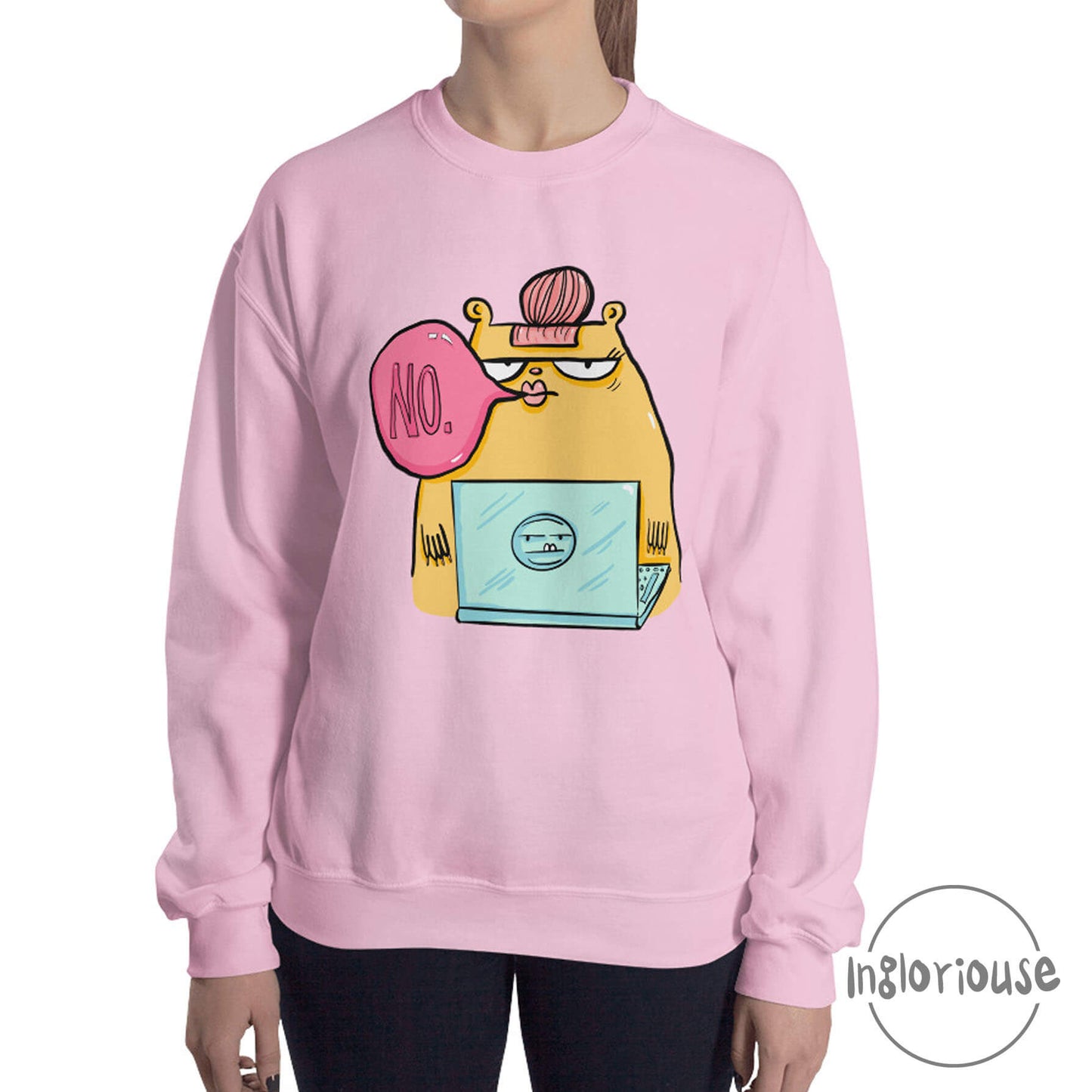 Funny sweatshirt - Corporate sass - Baby pink