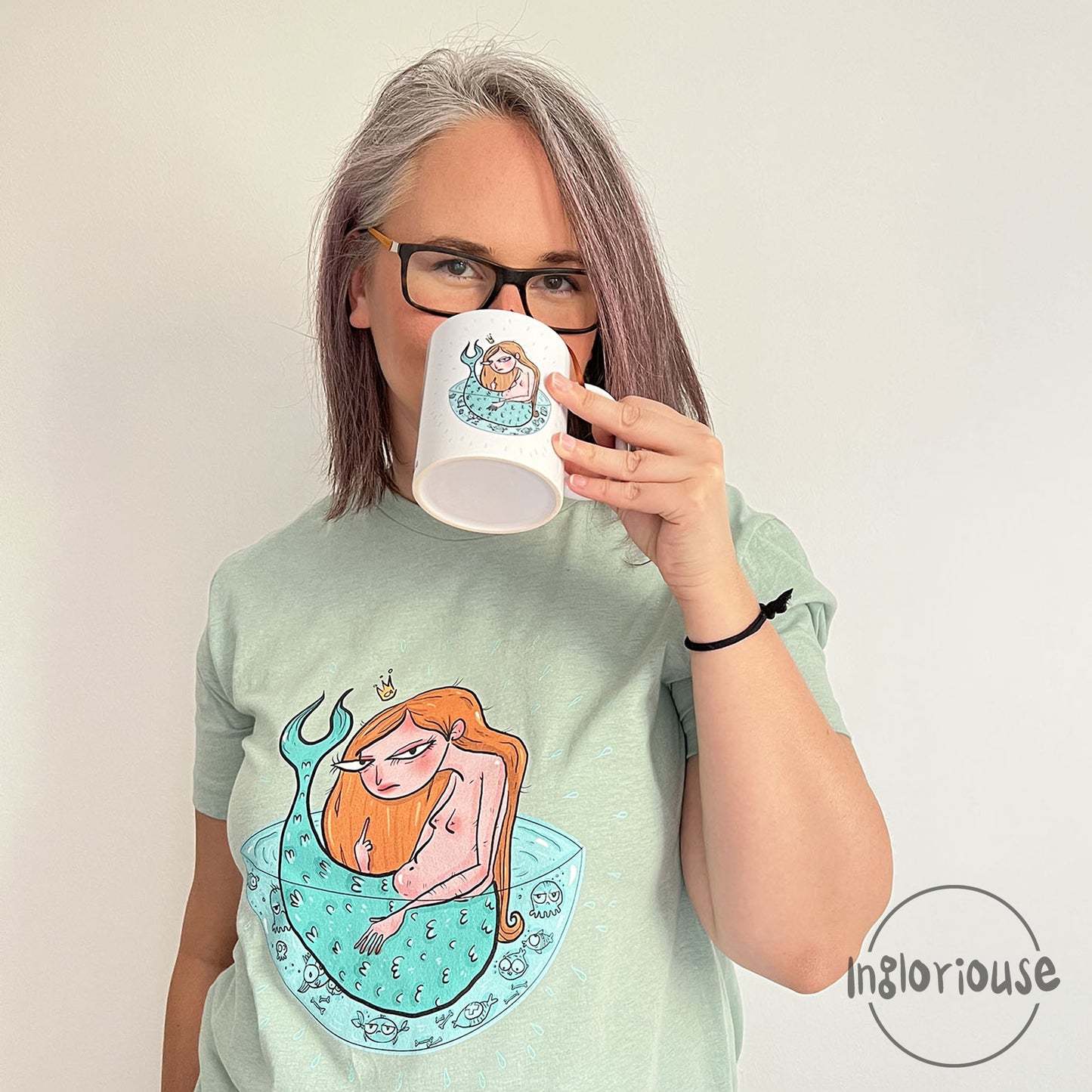 Rude mermaid mug (11oz)