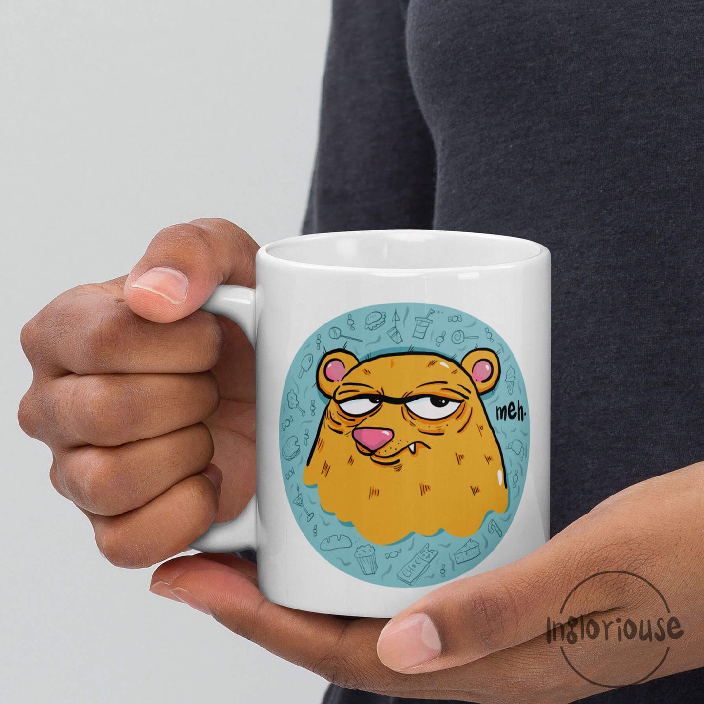 Grumpy mug - Meh bear (11oz)