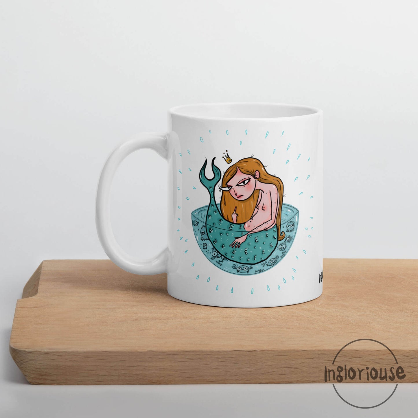 Rude mermaid mug (11oz)