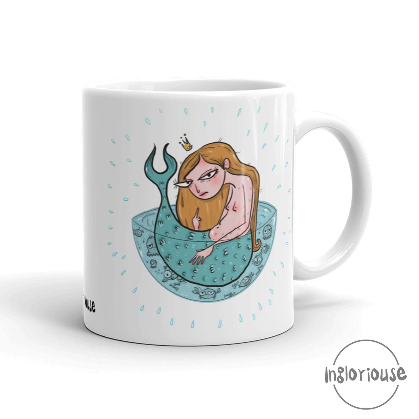 Rude mermaid mug (11oz)