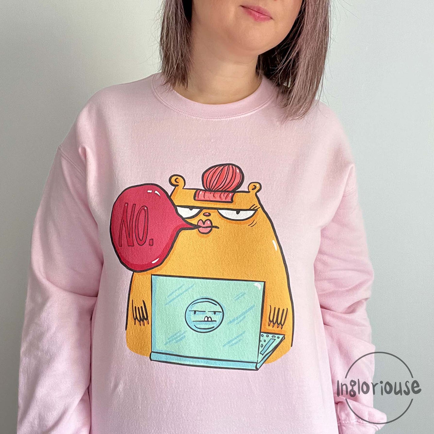 Funny sweatshirt - Corporate sass - Baby pink