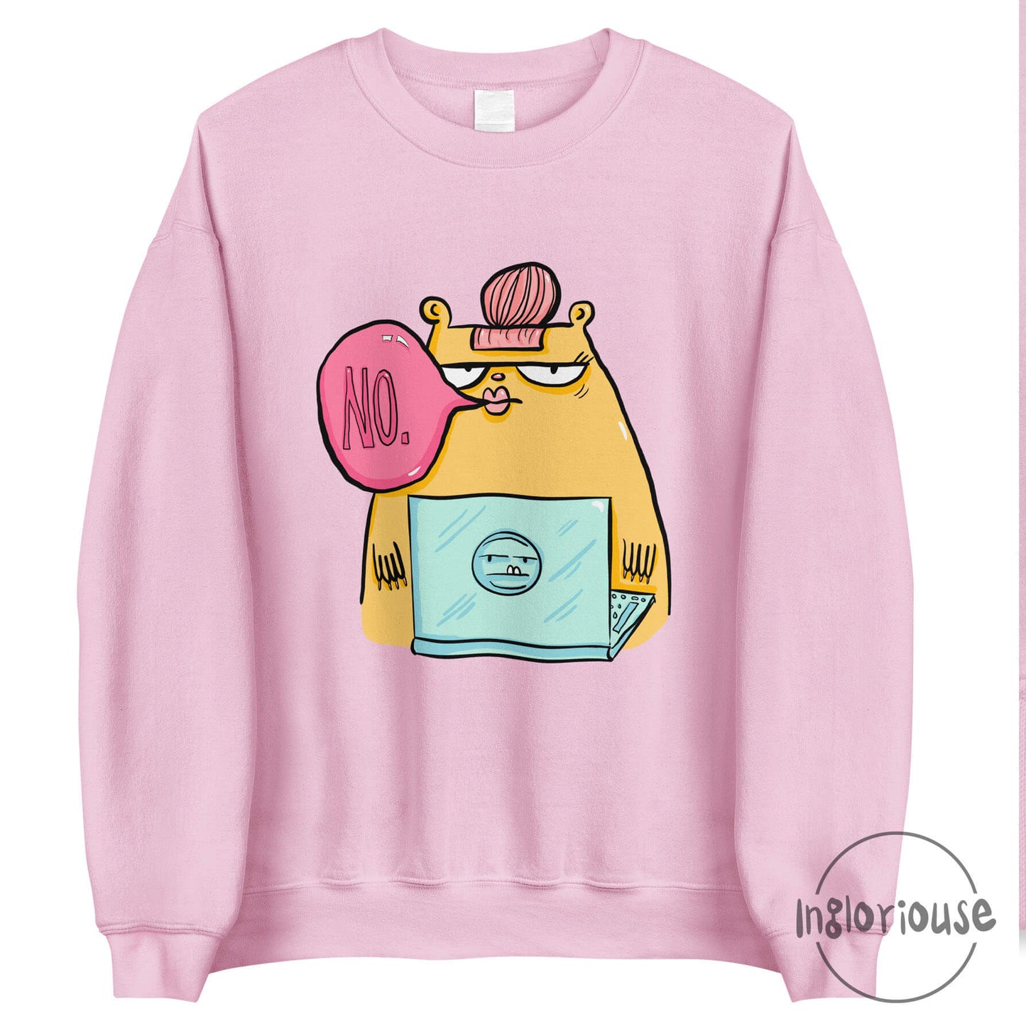 Funny sweatshirt - Corporate sass - Baby pink